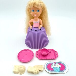 Tonka Cupcake Doll Tea Party Cake Set Vintage 1990 Sugar & Shine Crystal RARE